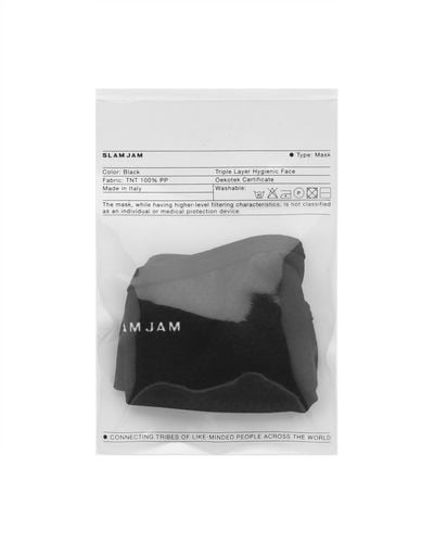 SLAM JAM Logo Mask - White