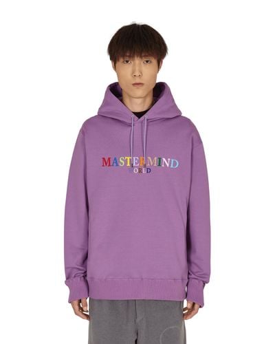 MASTERMIND WORLD Logo Hooded Sweatshirt - Purple