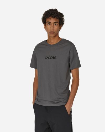 Nike Paris Saint-germain Wordmark T-shirt Iron Gray
