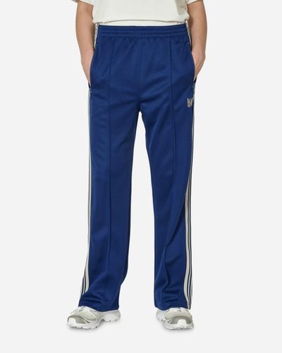 Needles Poly Smooth Track Trousers Royal - Blue