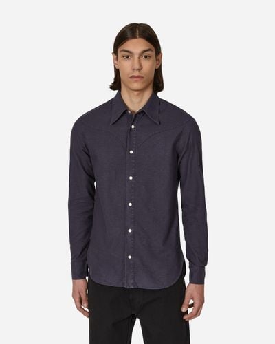 Stockholm Surfboard Club Fitted Western Shirt - Blue