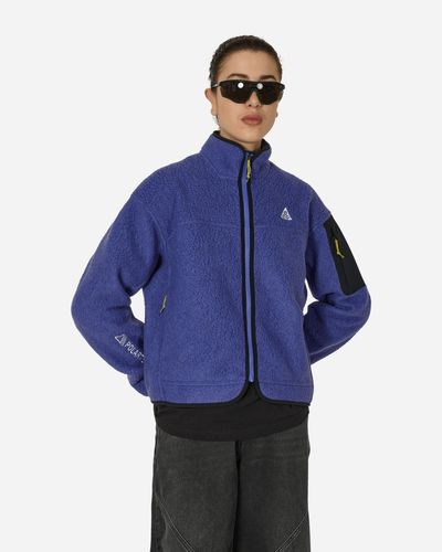 Nike Acg Arctic Wolf Fleece Jacket Persian Violet - Blue