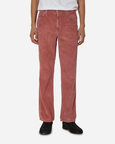 Our Legacy Rustic Cord 70S Cut Trousers Antique - Red