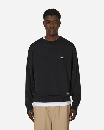 Neighborhood Plain Crewneck Sweater - Black