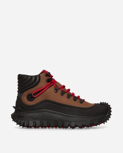 Moncler Trailgrip Gtx High Sneakers / Black - Brown