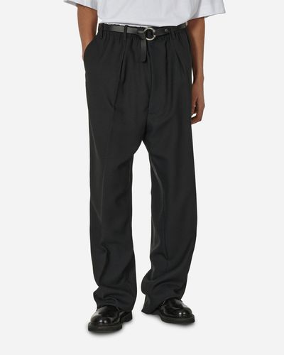 Random Identities Worker Low Crotch Trousers - Black