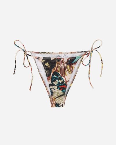 Jean Paul Gaultier Butterfly Bikini Bottom Yellow - White