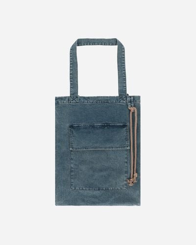 Song For The Mute Flap Pocket Tote Bag - Blue