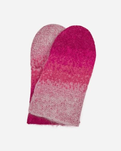 ERL Gradient Knit Gloves - Pink