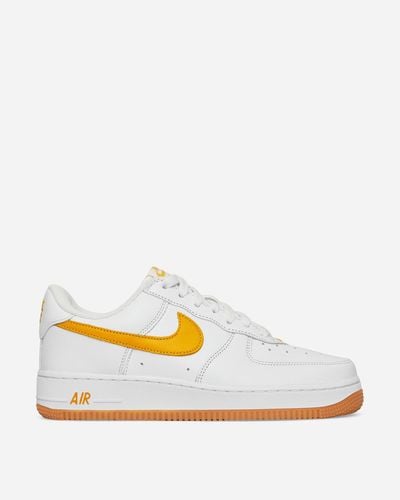 Nike Air Force 1 07 Swoosh-embroidered Leather Low-top Trainers - White