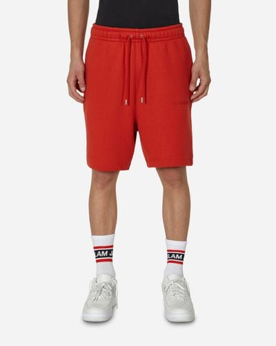 Nike Air Wordmark Fleece Shorts - Red