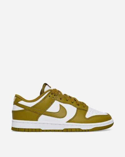 Nike Dunk Low Retro Trainers Pacific Moss - Yellow