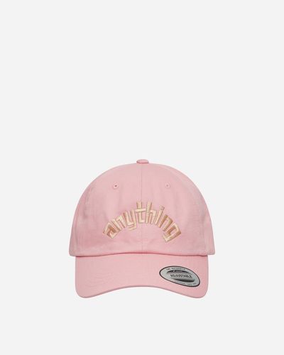 Anything Curved Logo Dad Hat - Pink
