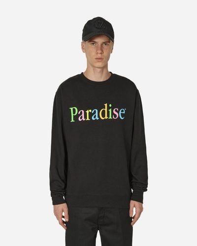 Paradis3 Colors Logo Crewneck Sweatshirt - Black