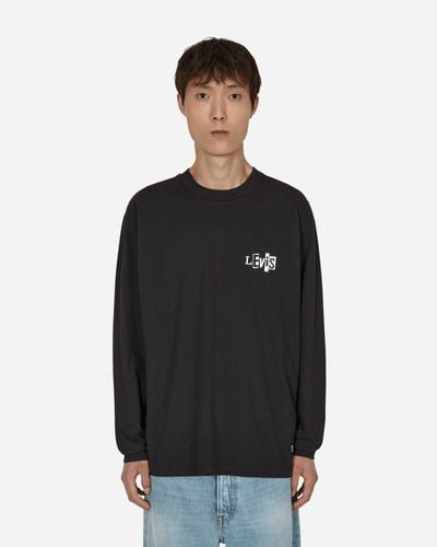 LEVIS SKATEBOARDING Graphic Box Longsleeve T-shirt - Black