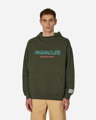Moncler Genius Salehe Bembury Logo Hooded Sweatshirt - Green