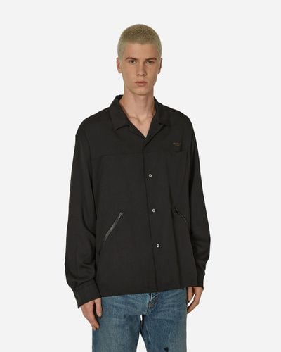 Undercover Open Collar Shirt - Black