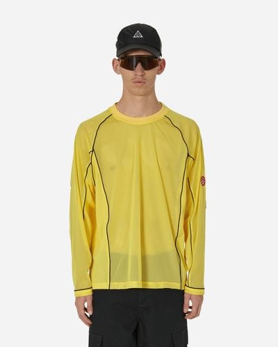 Cav Empt Mesh Raglan Color Longsleeve T-shirt Yellow