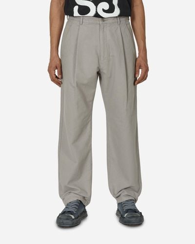 Cav Empt Brushed Soft Cotton One Tuck Trousers - Grey