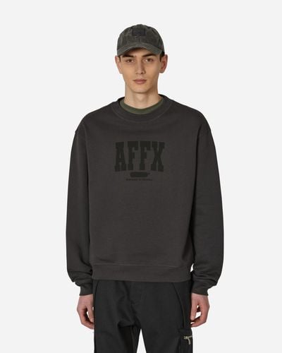 AFFXWRKS Varsity Crewneck Sweatshirt - Black