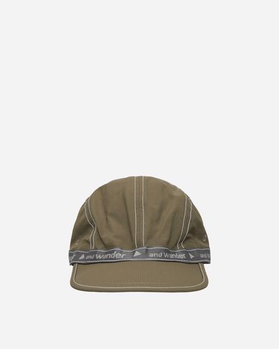 and wander Jq Tape Cap Khaki - Green