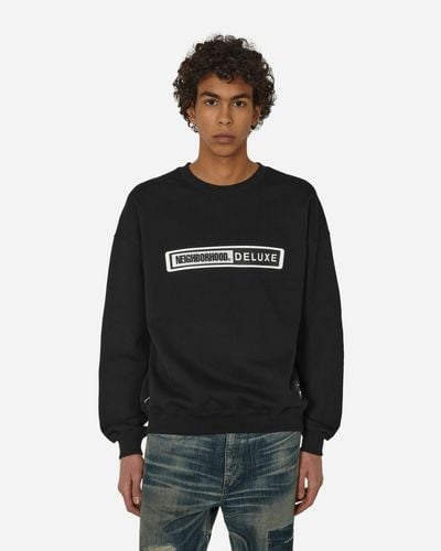 Neighborhood Deluxe Crewneck Sweatshirt - Black