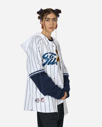 Fuct Hooded Baseball Jersey - Blue