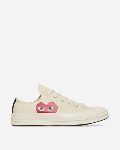 COMME DES GARÇONS PLAY Cdg Play X Converse Unisex Chuck Taylor All Star One Heart Low-top Trainers - Natural