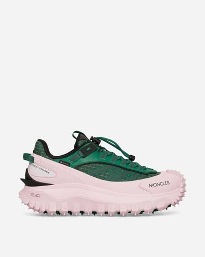 Moncler Trailgrip Gtx Low Trainers / Pink - Green