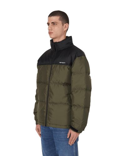 Carhartt WIP Synthetic Lumi Down Jacket Cypress /black/white M for Men -  Lyst