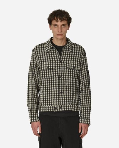 Our Legacy Coach Shirt Wyoming Check - Gray
