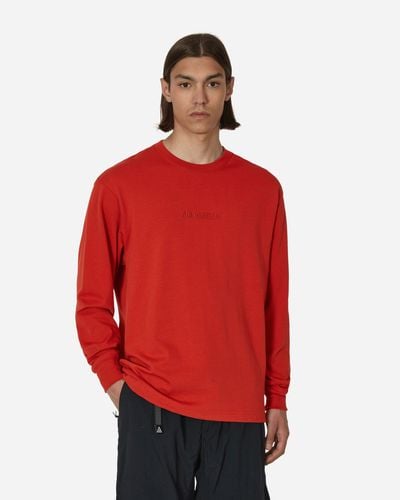 Nike Wordmark Longsleeve T-shirt Mystic - Red