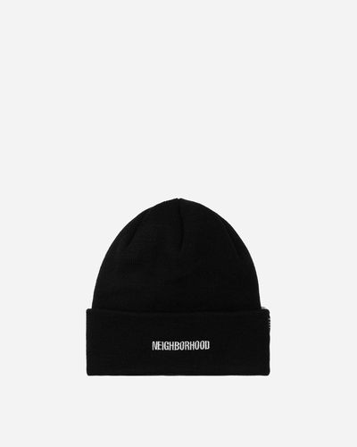 Neighborhood Ci Embroidery Beanie - Black