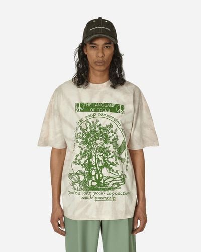 ONLINE CERAMICS Looking At A Tree Tie-dye T-shirt - Green