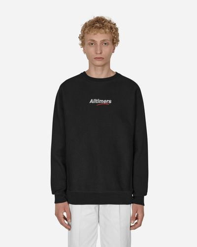Alltimers Mini Estate Embroidered Crewneck Sweatshirt - Black