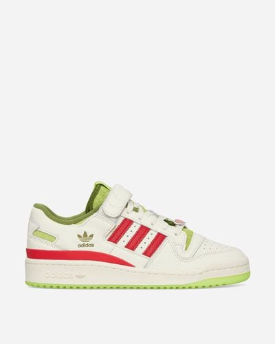 adidas Forum Low The Grinch Sneakers Cream White / Collegiate Red / Solar Slime - Multicolor