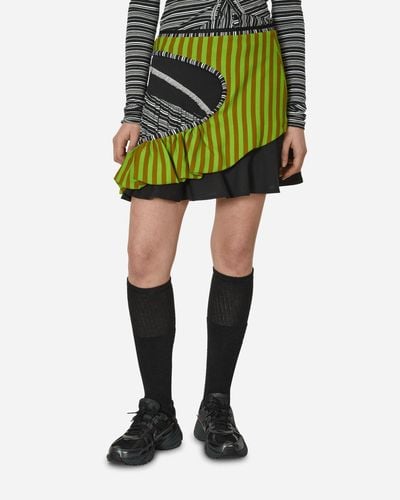 Kiko Kostadinov Simultanism Skirt Stripe - Green