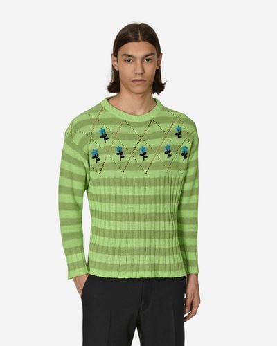 Cormio Damagoj Linen Sweater Green