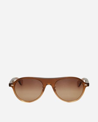 Garrett Leight Lady Eckhart Sunglasses Golden Fade - Brown
