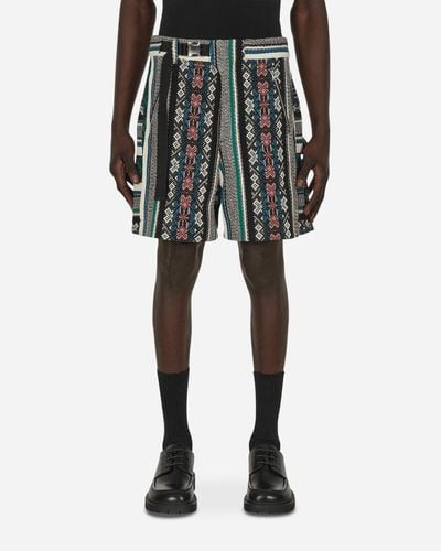 Sacai Rug Jacquard Shorts - Multicolour