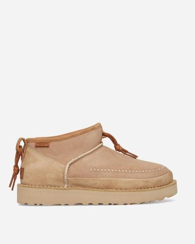 UGG Ultra Mini Crafted Regenerate Boots Sand - Natural