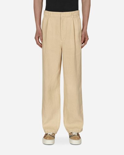 AURALEE Washi Duck Canvas Trousers - Natural