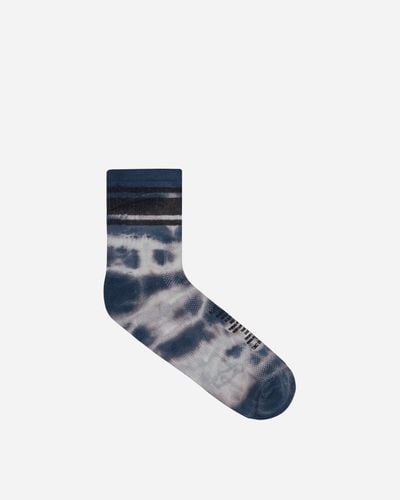 Satisfy Merino Tube Socks Ink Tie-dye - Blue