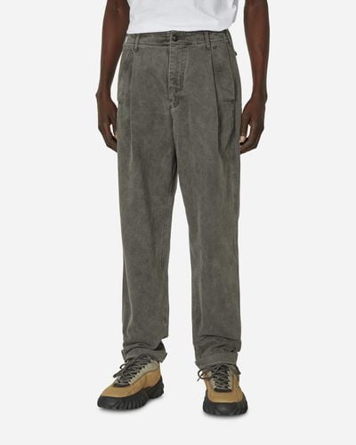 Cav Empt Overdye Cotton Casual Trousers Charcoal - Grey