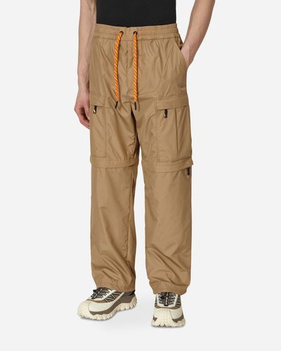 3 MONCLER GRENOBLE Day-namic Convertible Cargo Trousers - Natural