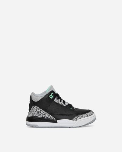 Nike Air Jordan 3 Retro (ps) Sneakers / Green Glow - White