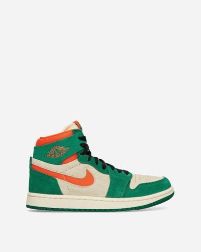 Nike Wmns Air Jordan 1 Zoom Air Cmft 2 Sneakers Pine Green / Orange Blaze