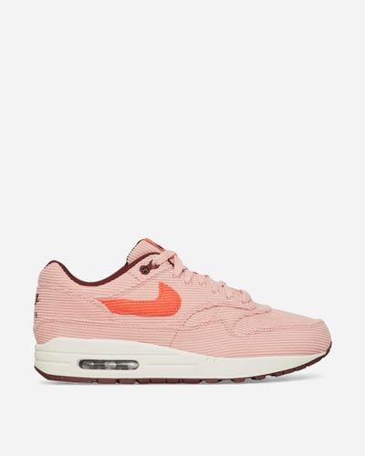 Nike Air Max 1 Premium Corduroy Trainers Coral Stardust / Bright Coral - Pink