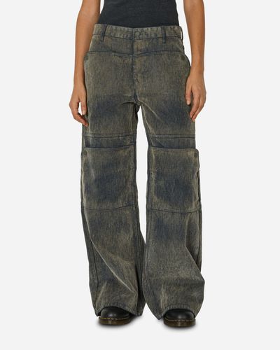 Guess USA Coated Denim Utility Trousers Black - Natural