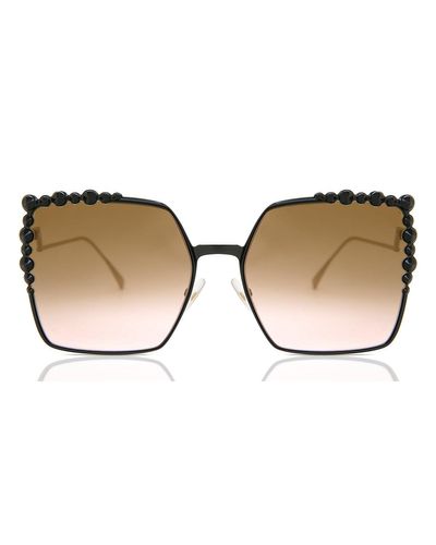 Fendi Ff 0259/s 2o5/53 Women's Sunglasses in Black - Lyst